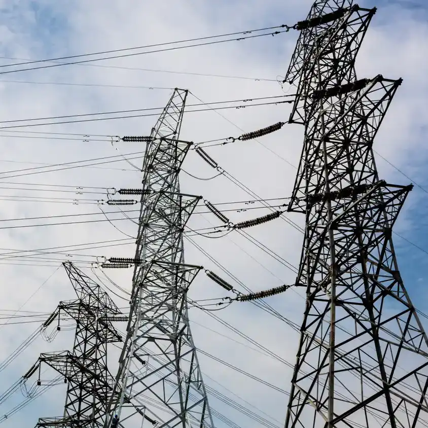 image of power lines representing globalmeet's energy customers